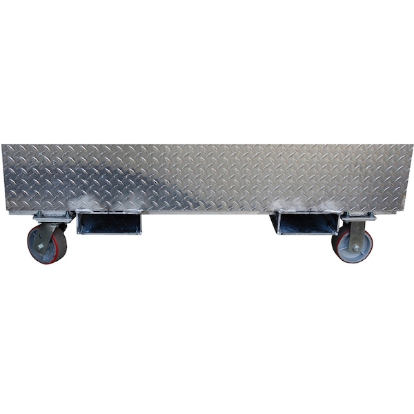Tool Box, Casters, Silver, Aluminum, 48 in W x 36 in D